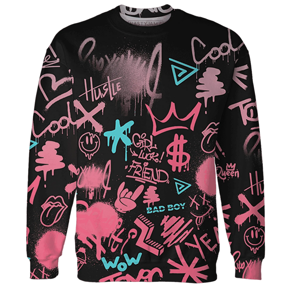 VaporMax-Plus-South-Beach-Sweatshirt-Match-Graffiti-King-3D-Doodle-Style
