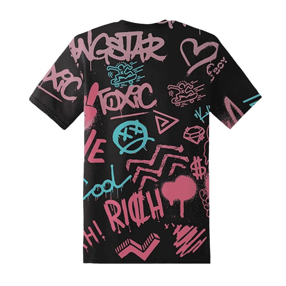 VaporMax-Plus-South-Beach-T-Shirt-Match-Graffiti-King-3D-Doodle-Style