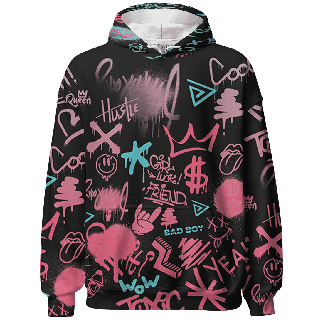 VaporMax-Plus-South-Beach-Hoodie-Match-Graffiti-King-3D-Doodle-Style