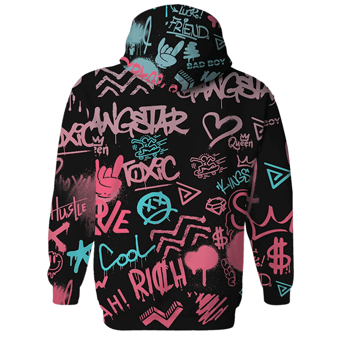 VaporMax-Plus-South-Beach-Hoodie-Match-Graffiti-King-3D-Doodle-Style