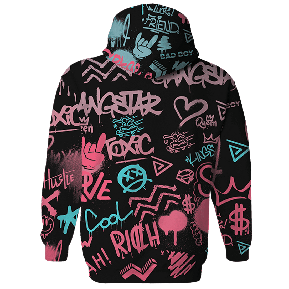 VaporMax-Plus-South-Beach-Hoodie-Match-Graffiti-King-3D-Doodle-Style