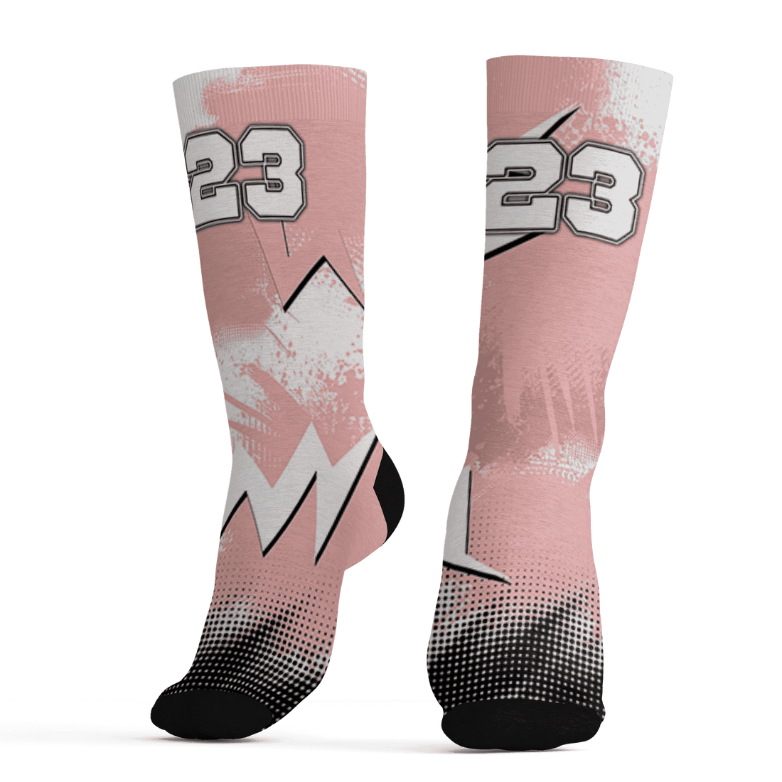 Low Legend Pink 11s Socks Match Graffiti Wallpapers 23 3D All-Over Print - NastyJamz