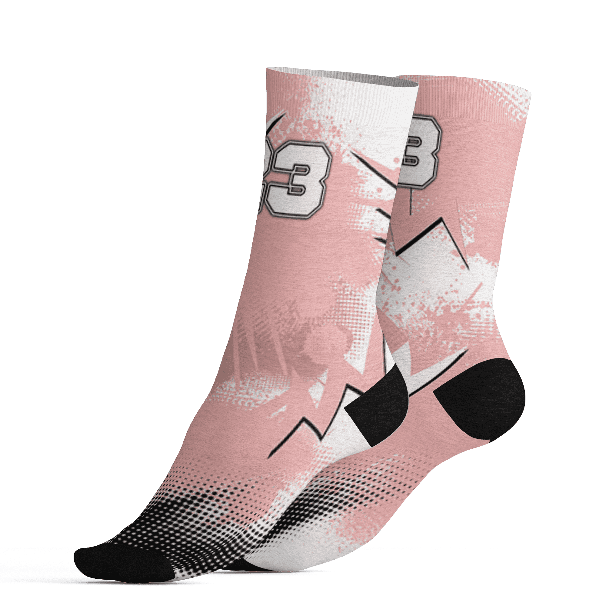 Low Legend Pink 11s Socks Match Graffiti Wallpapers 23 3D All-Over Print - NastyJamz