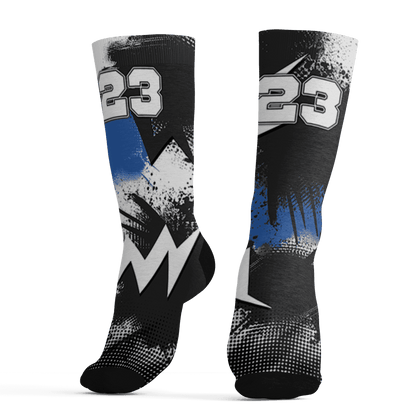 Low Space Jamz 11s Socks Match Graffiti Wallpapers 23 3D All-Over Print - NastyJamz