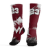 High White Team Red 1s Socks Match Graffiti Wallpapers 23 3D All-Over Print - NastyJamz