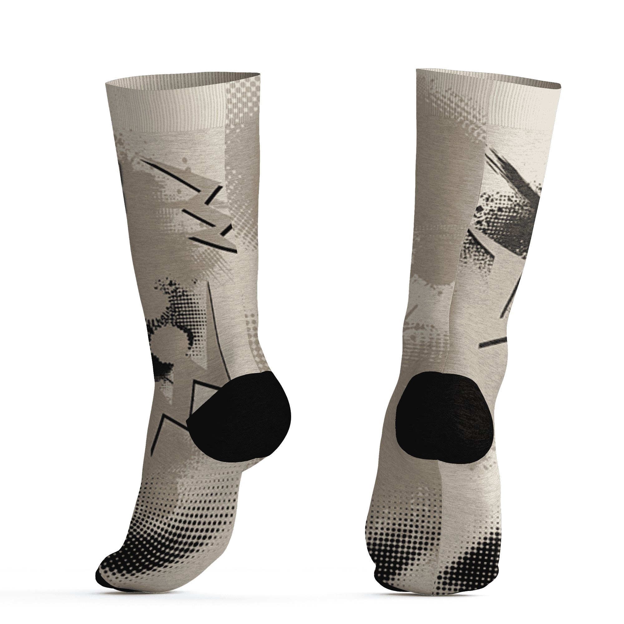 Latte 1s Socks Match Graffiti Wallpapers 23 3D All-Over Print - NastyJamz