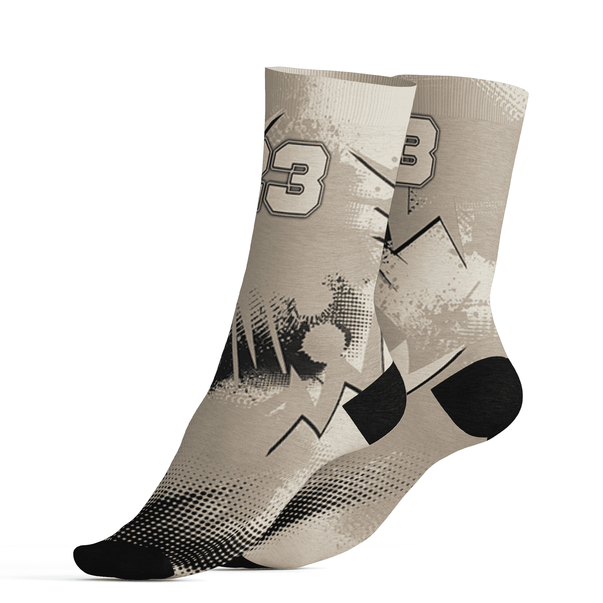 Latte 1s Socks Match Graffiti Wallpapers 23 3D All-Over Print - NastyJamz