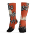 Georgia Peach 3s Socks Match Graffiti Wallpapers 23 3D All-Over Print - NastyJamz