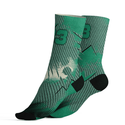 Nina CN Abney 3s Socks Match Graffiti Wallpapers 23 3D All-Over Print - NastyJamz