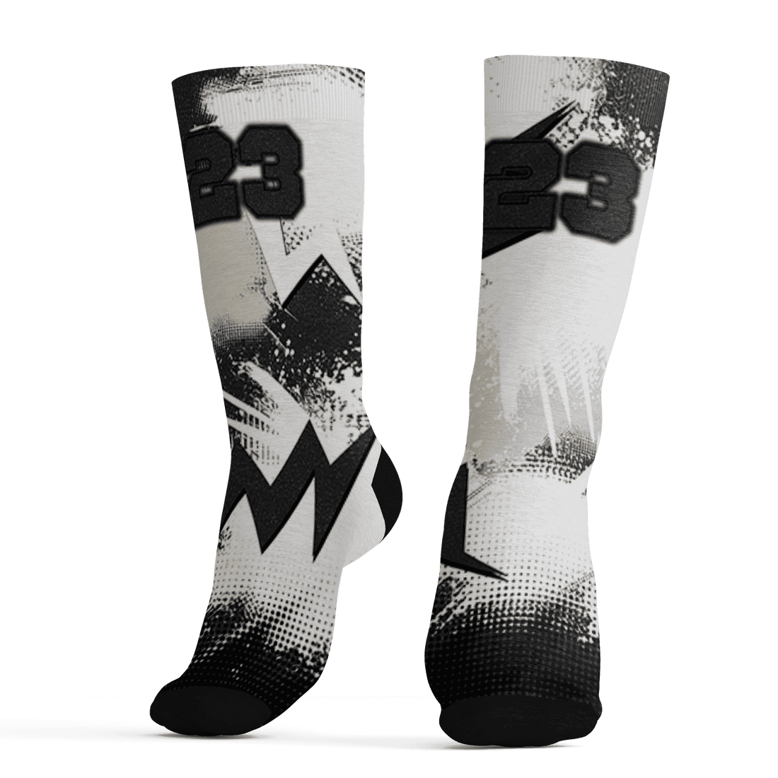 Quaiii 54 3s Socks Match Graffiti Wallpapers 23 3D All-Over Print - NastyJamz