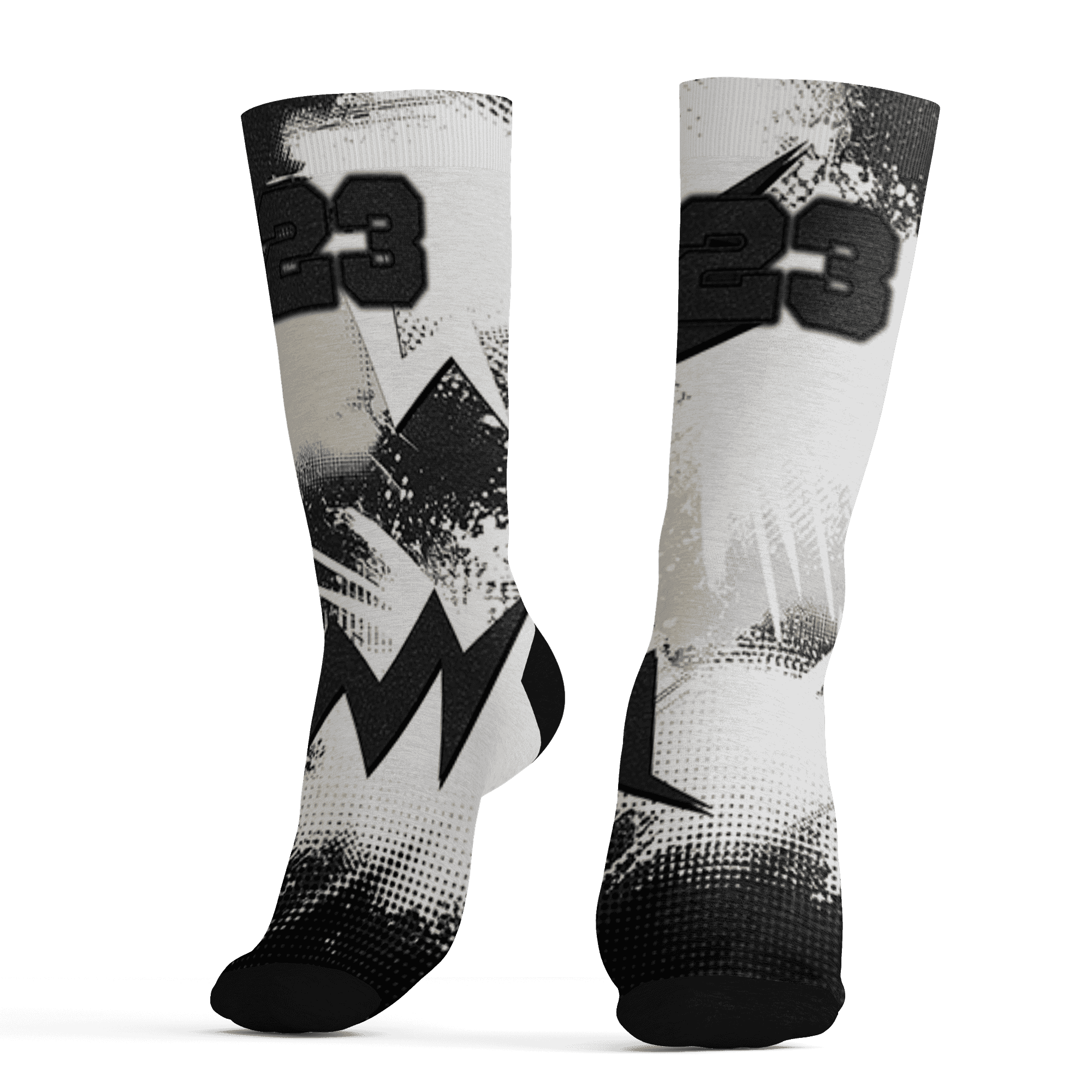 Quaiii 54 3s Socks Match Graffiti Wallpapers 23 3D All-Over Print - NastyJamz