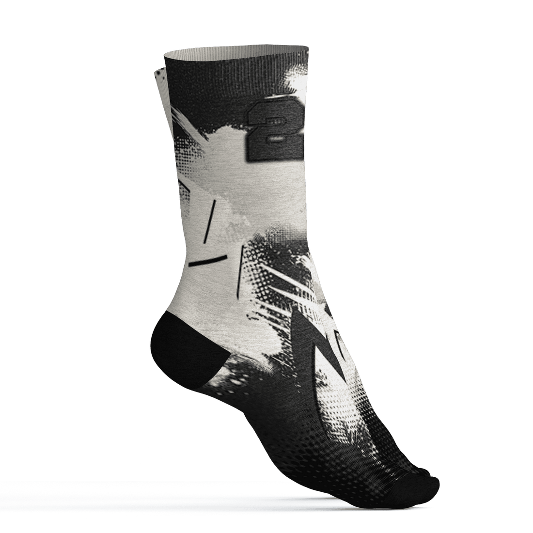 Quaiii 54 3s Socks Match Graffiti Wallpapers 23 3D All-Over Print - NastyJamz