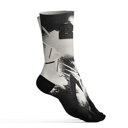 Quaiii 54 3s Socks Match Graffiti Wallpapers 23 3D All-Over Print - NastyJamz