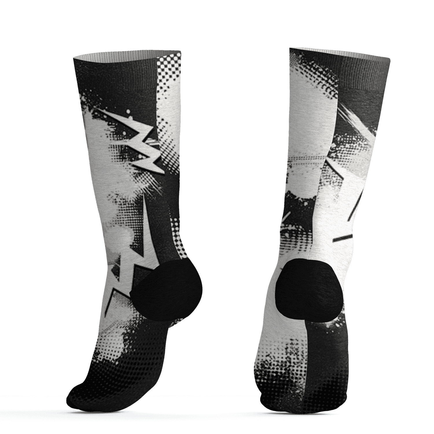 Quaiii 54 3s Socks Match Graffiti Wallpapers 23 3D All-Over Print - NastyJamz