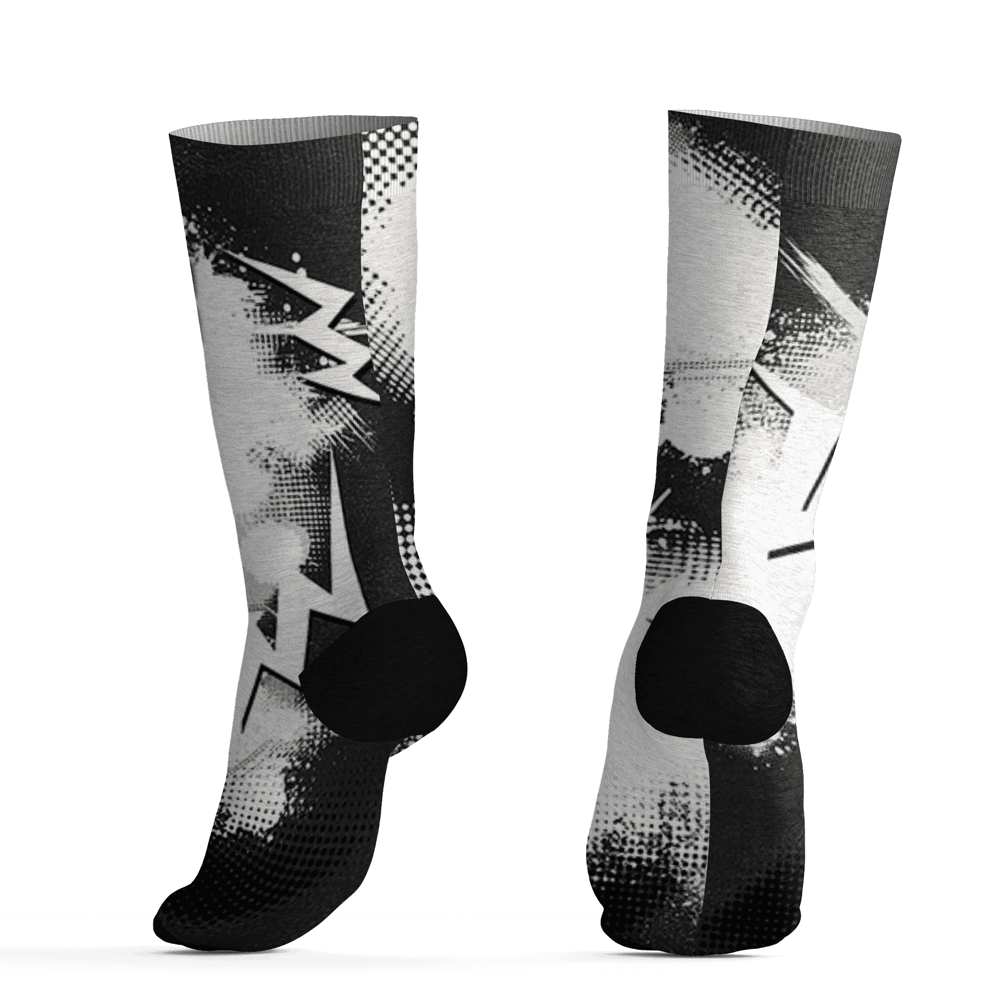 Quaiii 54 3s Socks Match Graffiti Wallpapers 23 3D All-Over Print - NastyJamz
