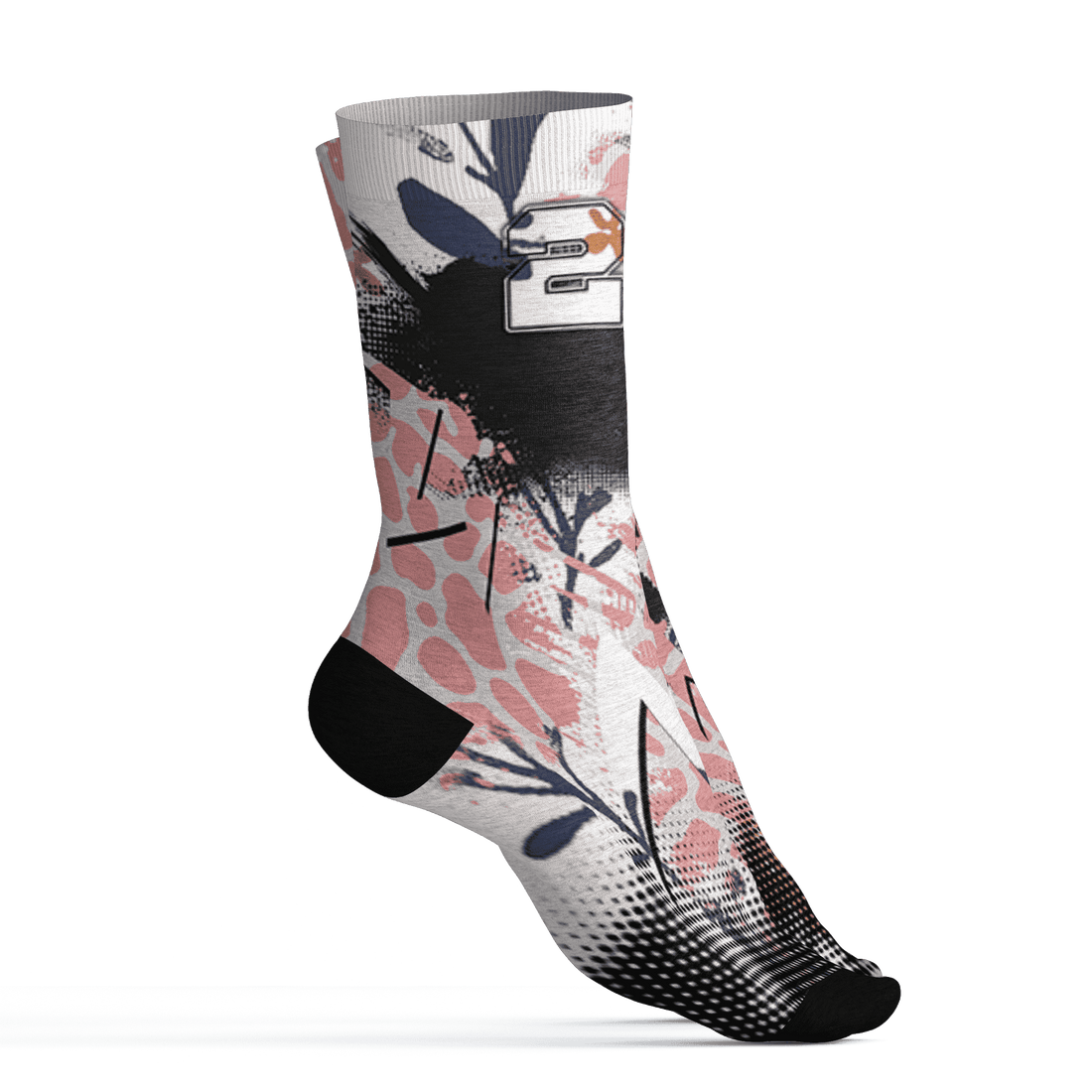 Red Stardust 3s Socks Match Graffiti Wallpapers 23 3D All-Over Print - NastyJamz