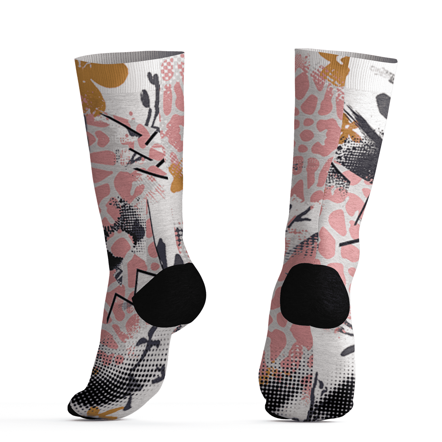 Red Stardust 3s Socks Match Graffiti Wallpapers 23 3D All-Over Print - NastyJamz