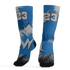 Industrial Blue 4s Socks Match Graffiti Wallpapers 23 3D All-Over Print - NastyJamz