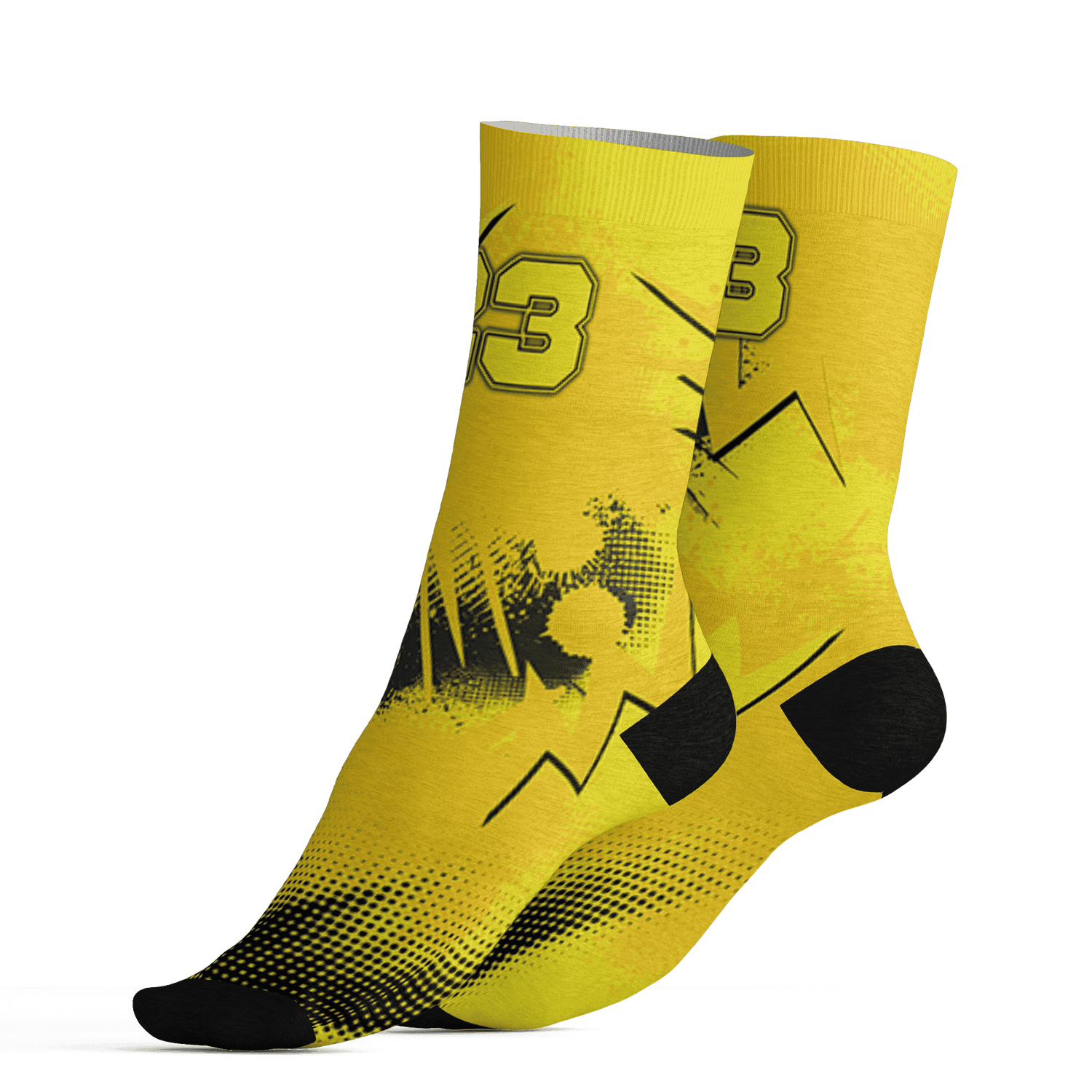 Vivid Sulfur 4s Socks Match Graffiti Wallpapers 23 3D All-Over Print - NastyJamz
