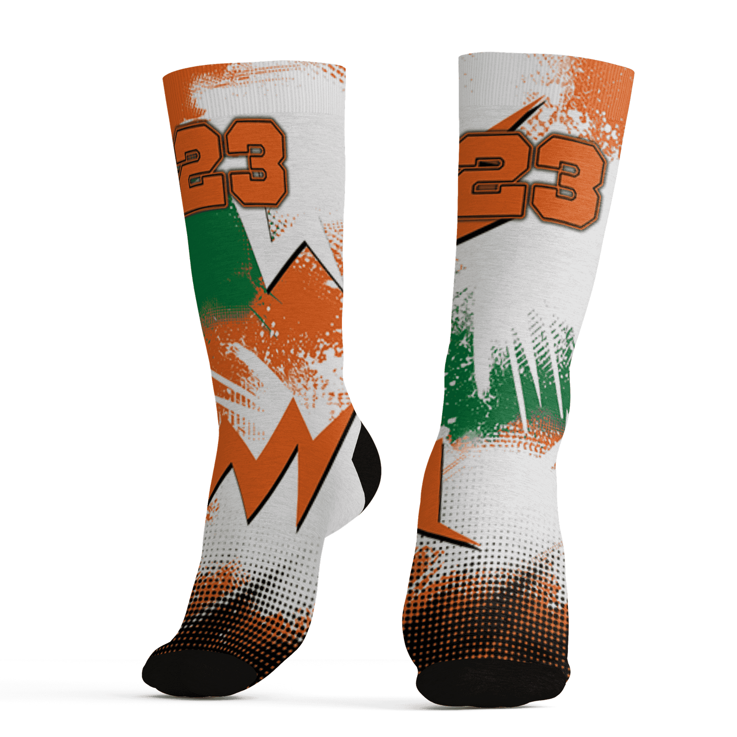 AJ 5 MAM Hurricanes Socks Match Graffiti Wallpapers 23 3D All-Over Print - NastyJamz