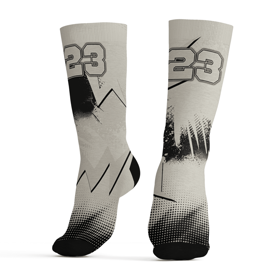 AJ 5 SE Sail Socks Match Graffiti Wallpapers 23 3D All-Over Print - NastyJamz