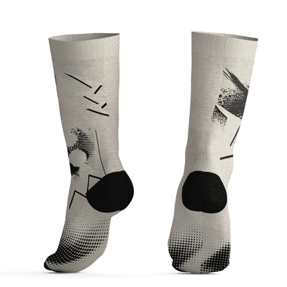 AJ 5 SE Sail Socks Match Graffiti Wallpapers 23 3D All-Over Print - NastyJamz