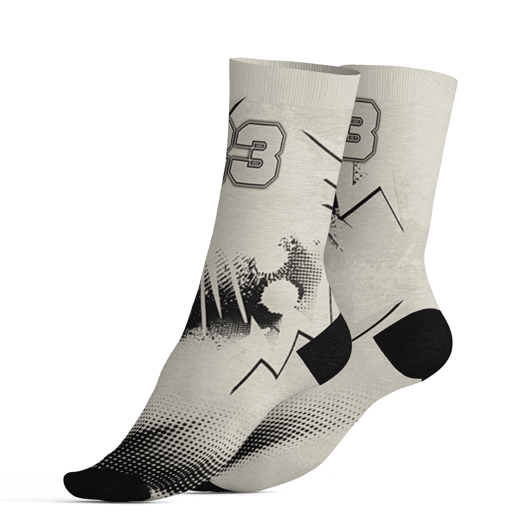 AJ 5 SE Sail Socks Match Graffiti Wallpapers 23 3D All-Over Print - NastyJamz