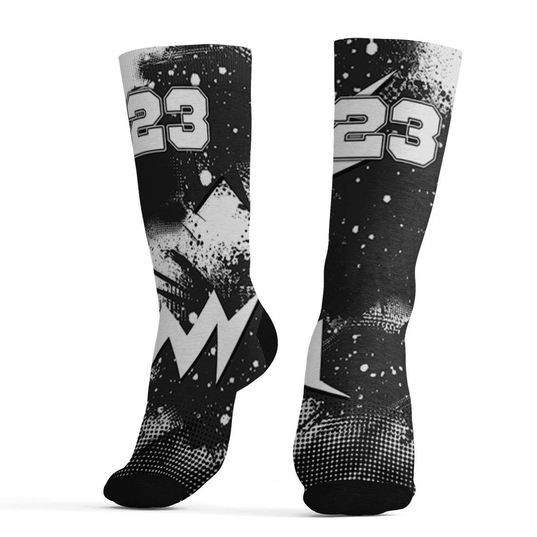 AJ 6 Reverse Oreo Socks Match Graffiti Wallpapers 23 3D All-Over Print - NastyJamz