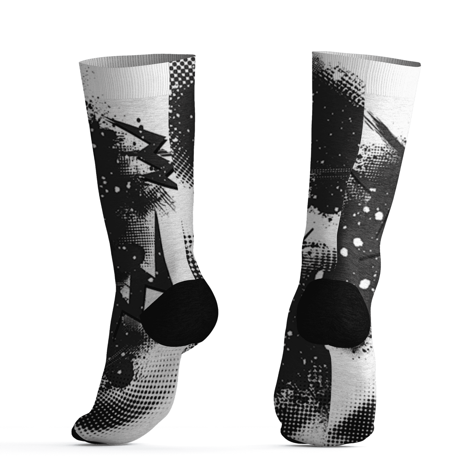 AJ 6 Reverse Oreo Socks Match Graffiti Wallpapers 23 3D All-Over Print - NastyJamz