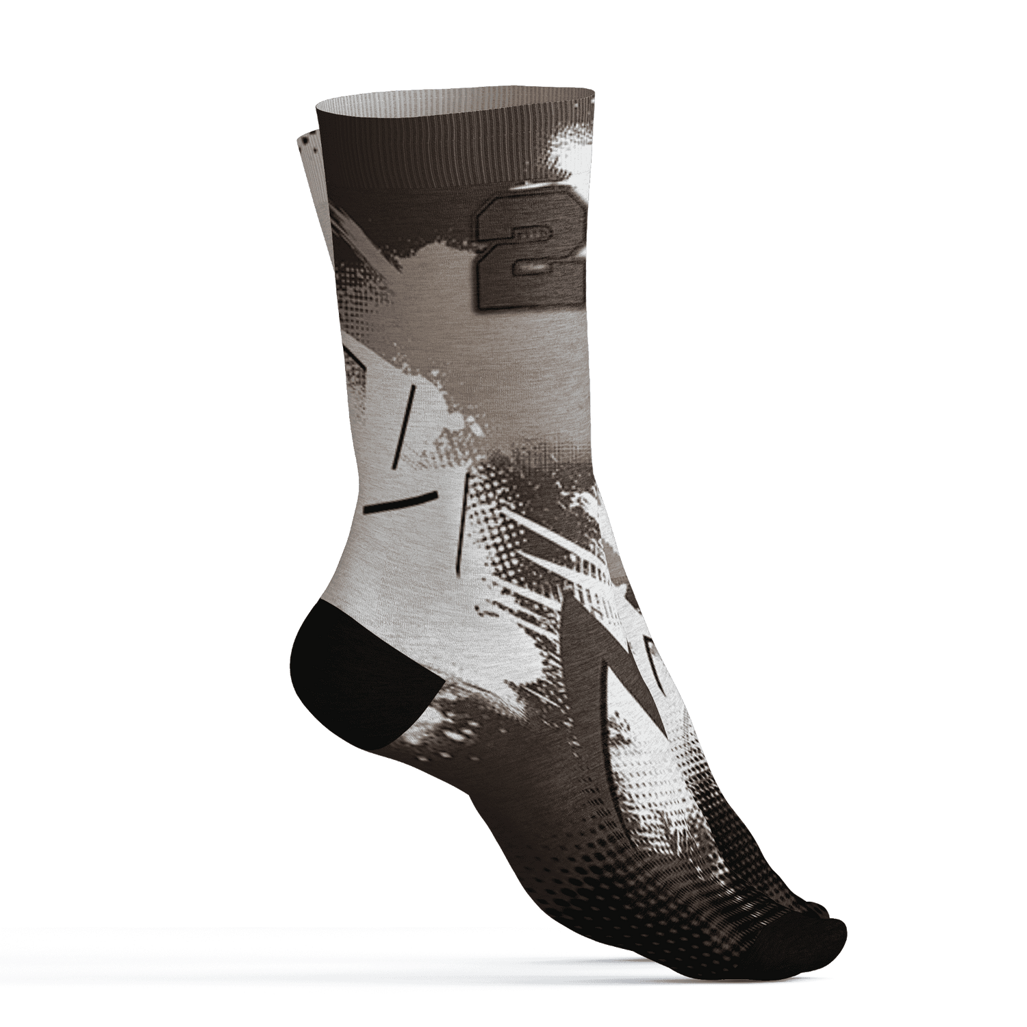 Dunk Low Baroque Brown Socks Match Graffiti Wallpapers 23 3D All-Over Print - NastyJamz