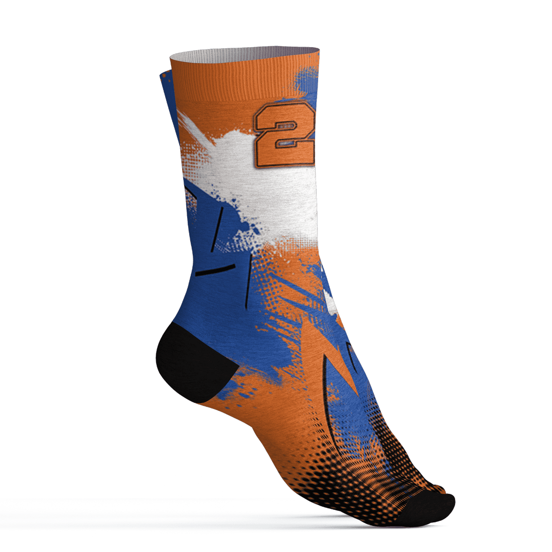 Dunk Low Knicks Socks Match Graffiti Wallpapers 23 3D All-Over Print - NastyJamz