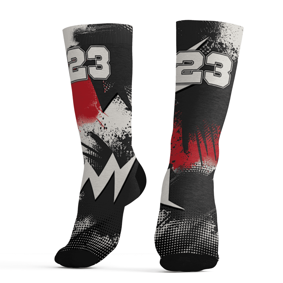 JD Jumman Jack Red Socks Match Graffiti Wallpapers 23 3D All-Over Print - NastyJamz