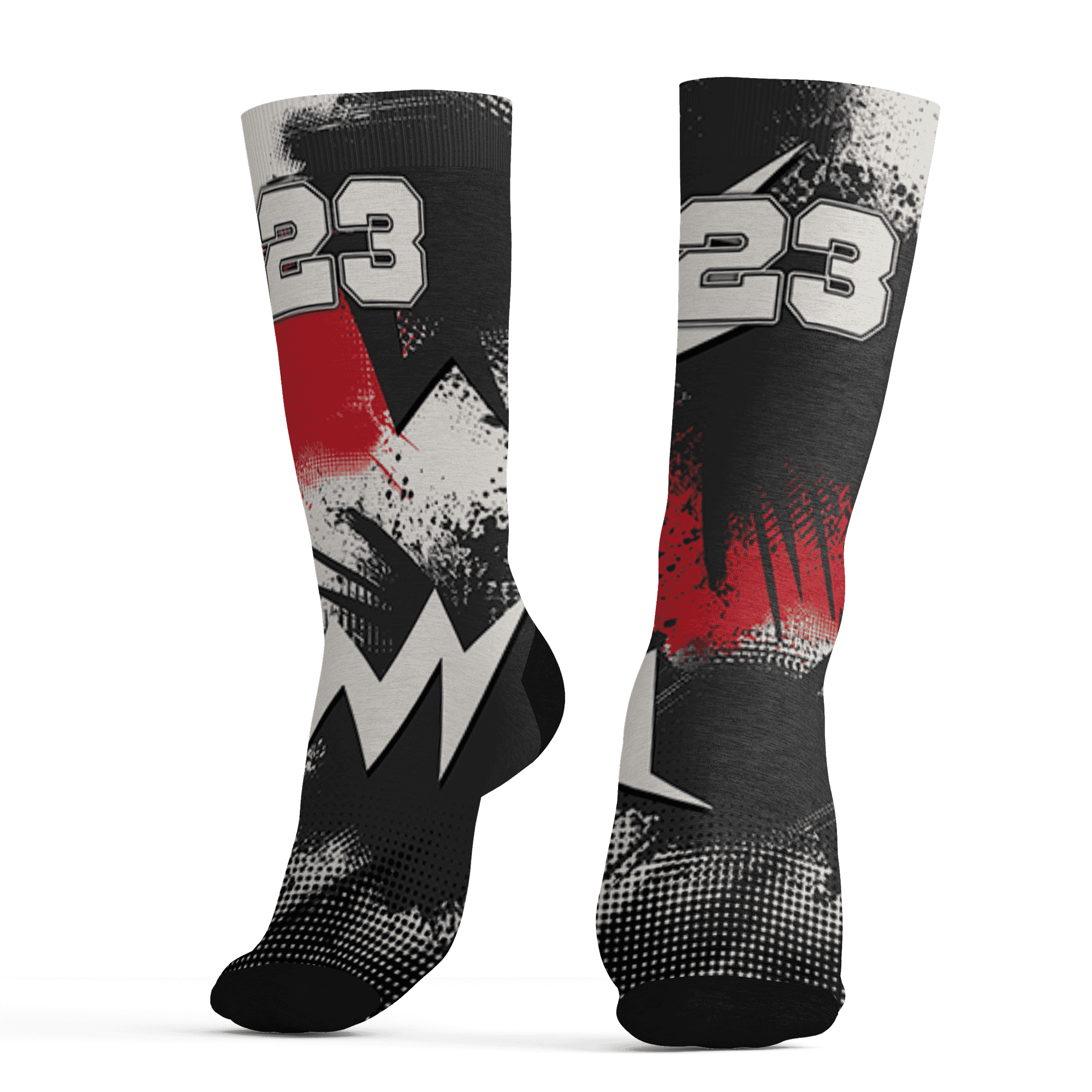 JD Jumman Jack Red Socks Match Graffiti Wallpapers 23 3D All-Over Print - NastyJamz