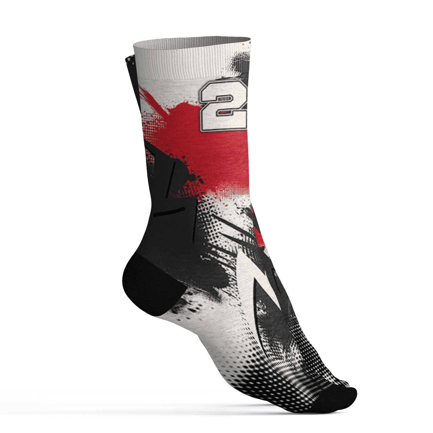 JD Jumman Jack Red Socks Match Graffiti Wallpapers 23 3D All-Over Print - NastyJamz