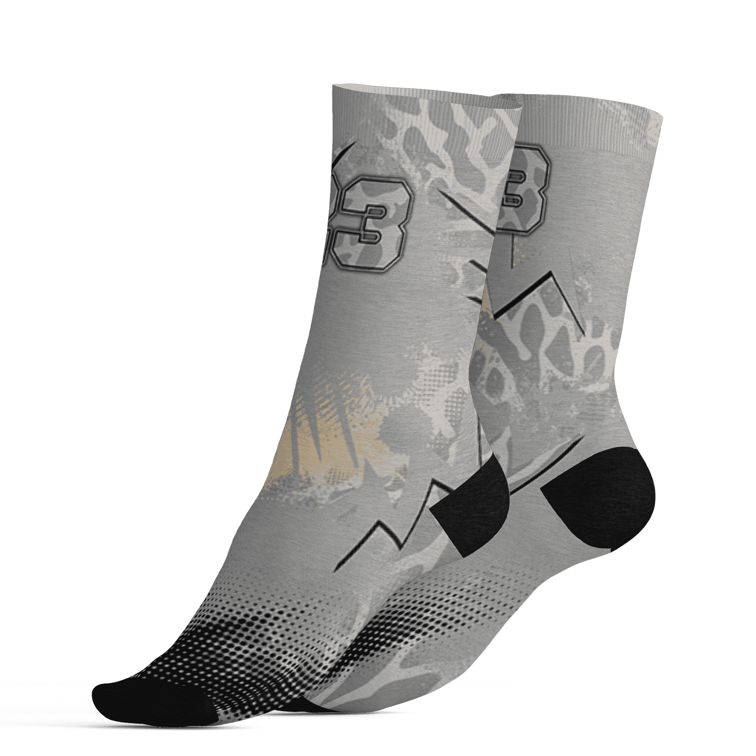 Craft Ivory 3s Socks Match Graffiti Wallpapers 23 3D All-Over Print - NastyJamz