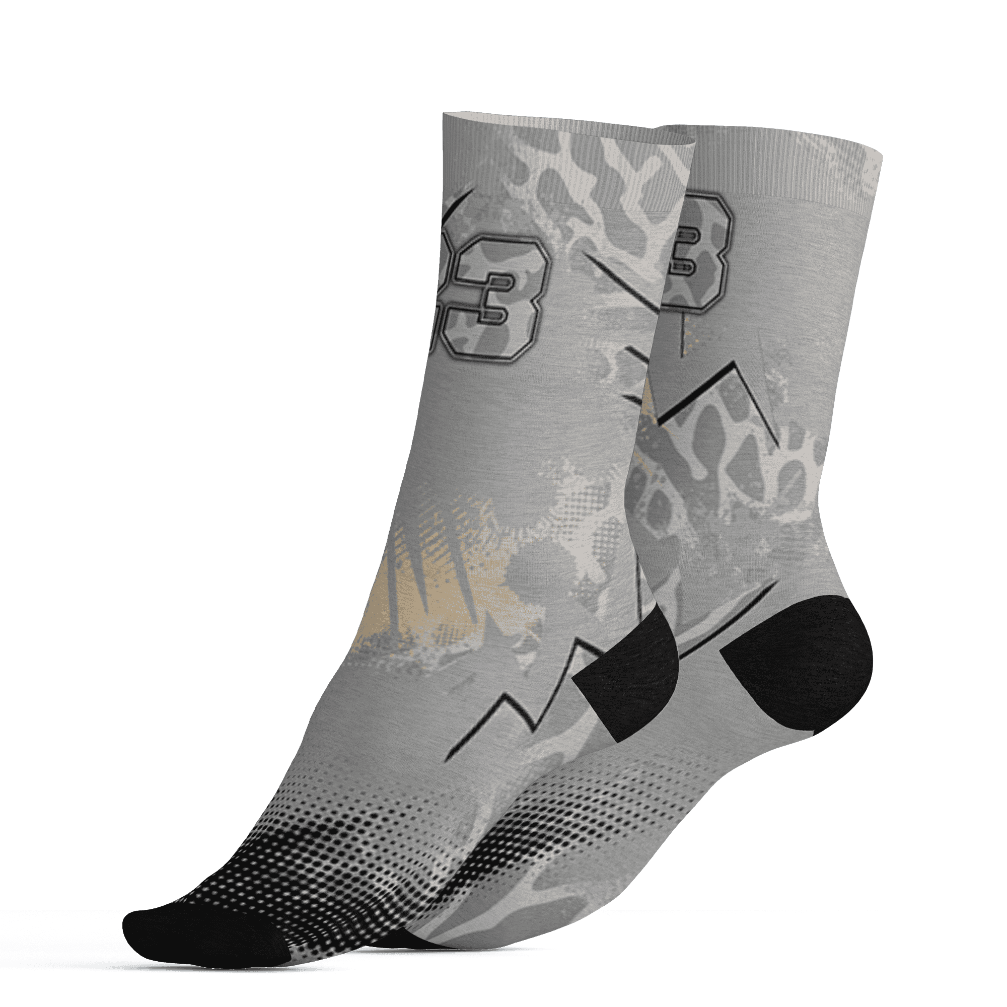 Craft Ivory 3s Socks Match Graffiti Wallpapers 23 3D All-Over Print - NastyJamz