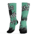 Green Glow 3s Socks Match Graffiti Wallpapers 23 3D All-Over Print - NastyJamz