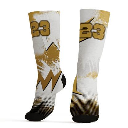 Sail 4s Socks Match Graffiti Wallpapers 23 3D All-Over Print - NastyJamz