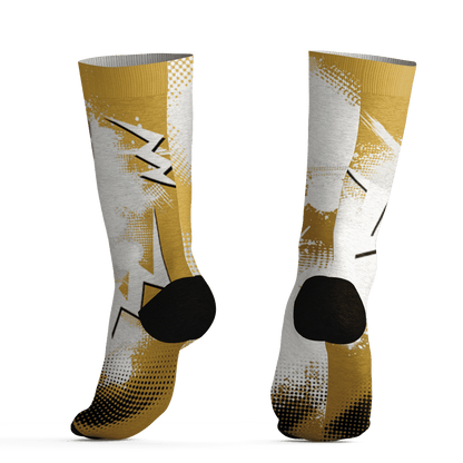 Sail 4s Socks Match Graffiti Wallpapers 23 3D All-Over Print - NastyJamz