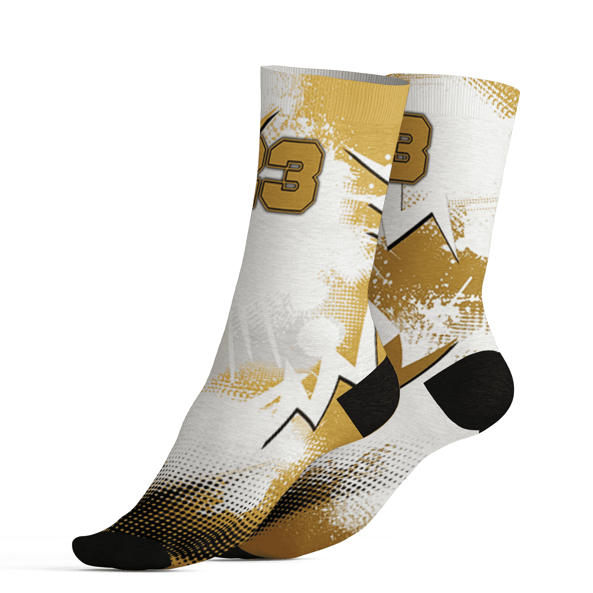 Sail 4s Socks Match Graffiti Wallpapers 23 3D All-Over Print - NastyJamz