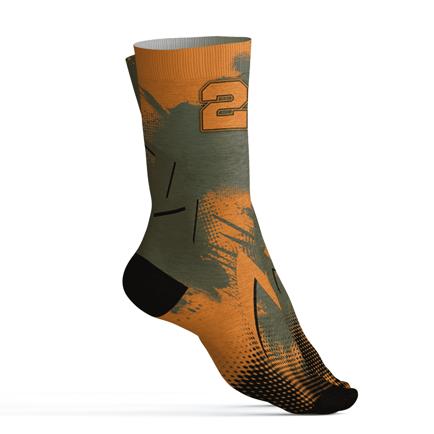 Olive 5s Socks Match Graffiti Wallpapers 23 3D All-Over Print - NastyJamz