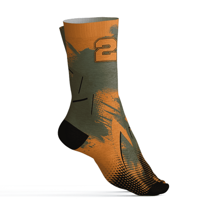 Olive 5s Socks Match Graffiti Wallpapers 23 3D All-Over Print - NastyJamz