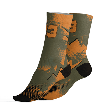 Olive 5s Socks Match Graffiti Wallpapers 23 3D All-Over Print - NastyJamz