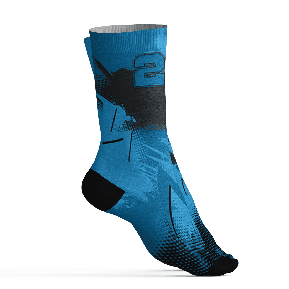 Powder Blue 9s Socks Match Graffiti Wallpapers 23 3D All-Over Print - NastyJamz