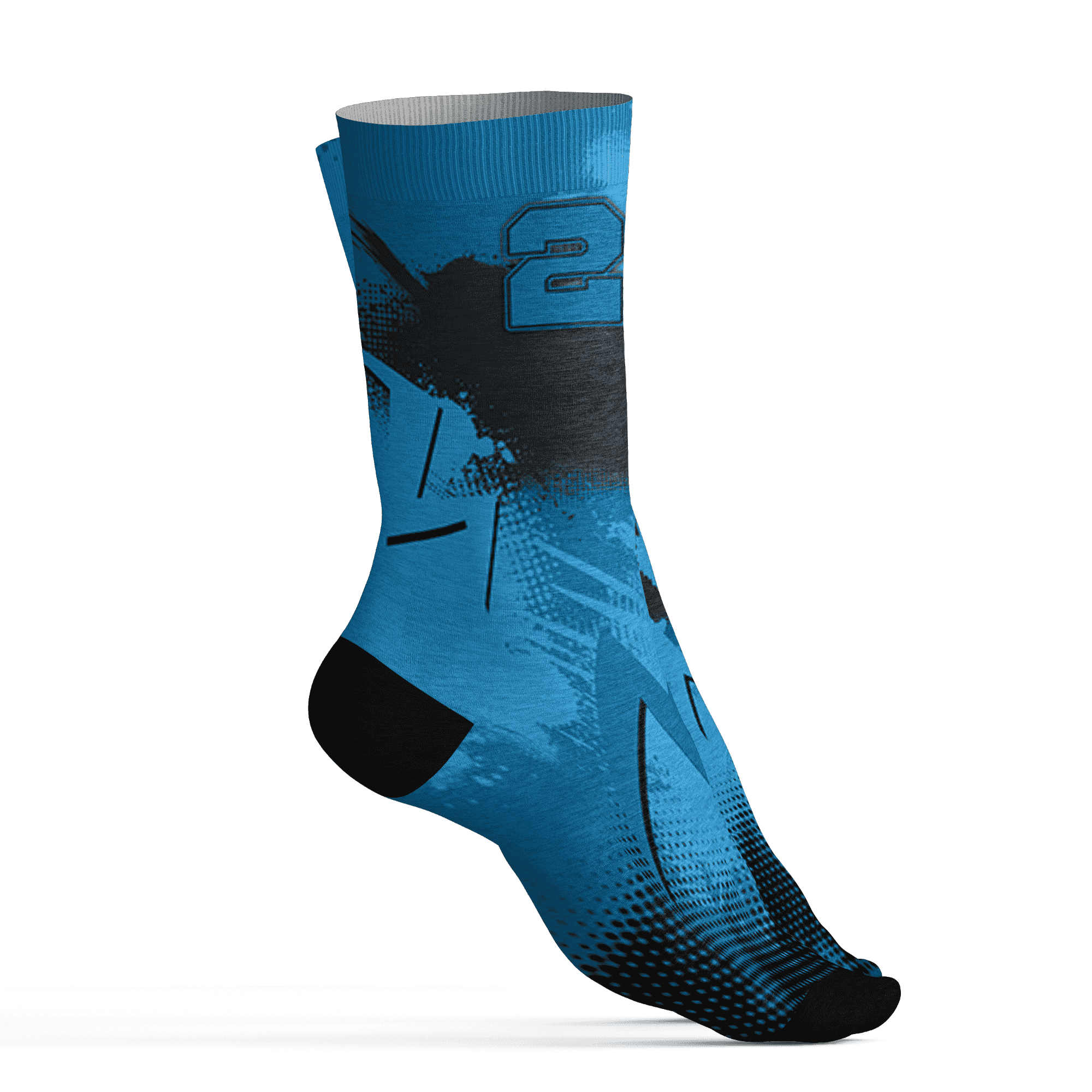 Powder Blue 9s Socks Match Graffiti Wallpapers 23 3D All-Over Print - NastyJamz