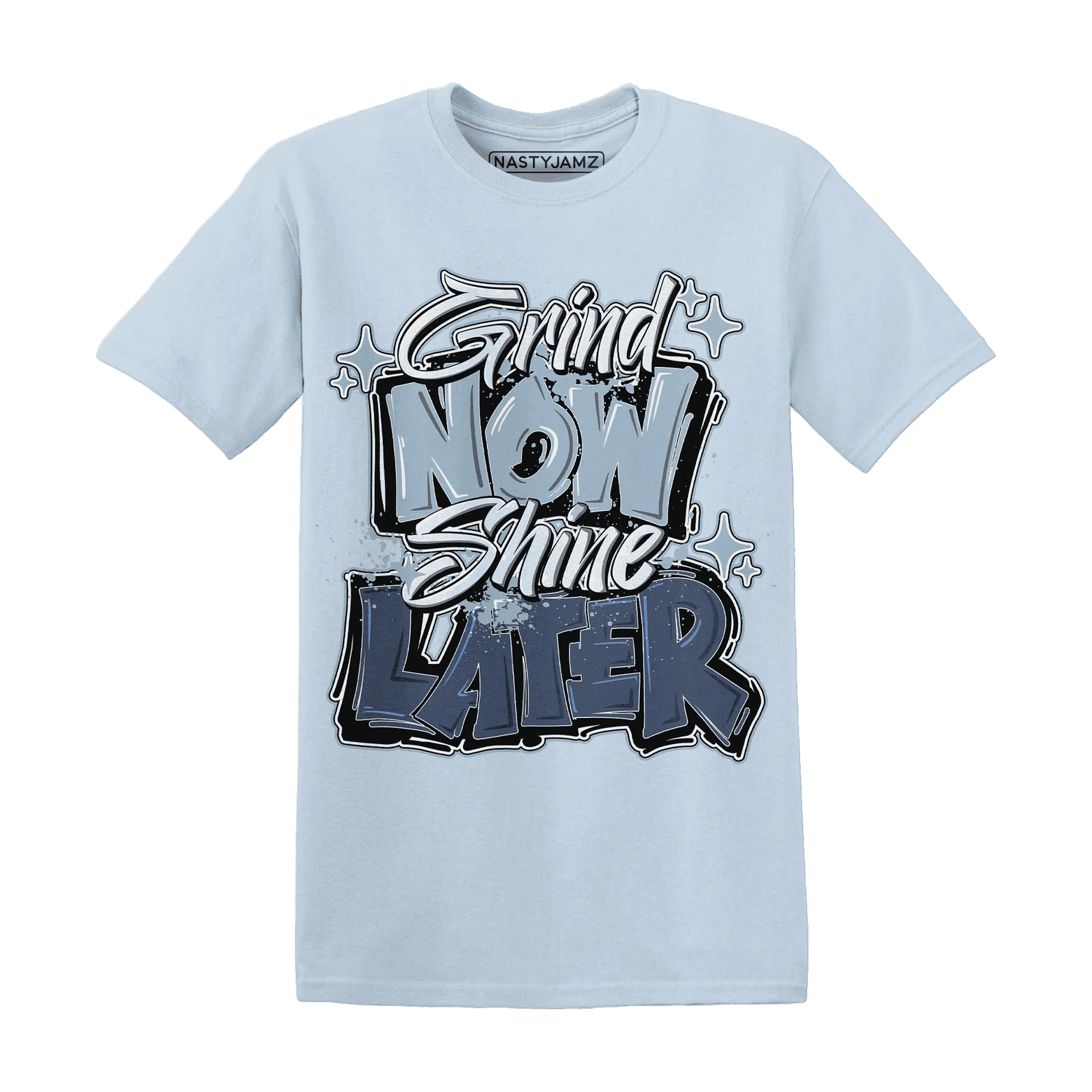 Mid-Diffused-Blue-Grey-1s-T-Shirt-Match-Grind-More