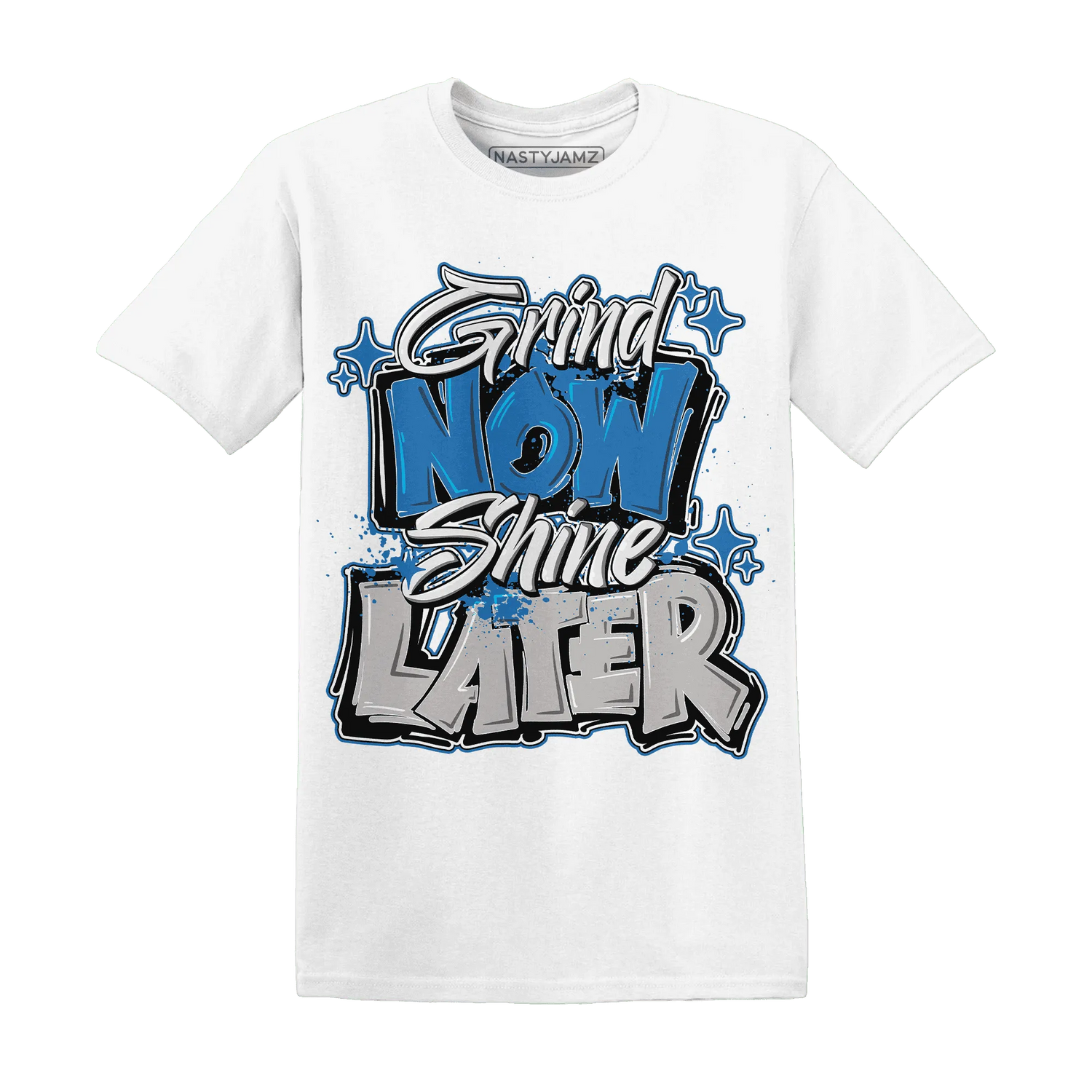 Industrial-Blue-4s-T-Shirt-Match-Grind-More
