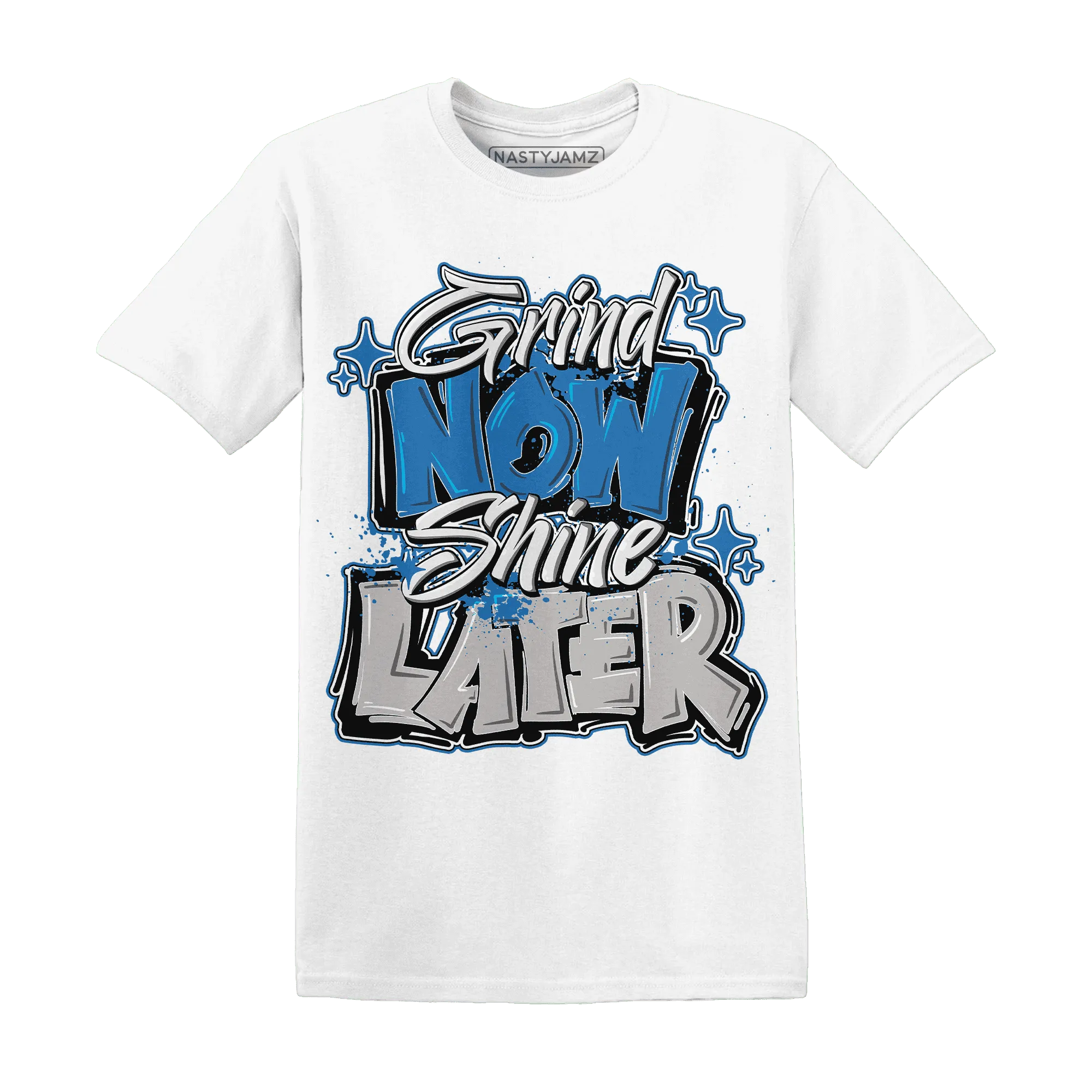 Industrial-Blue-4s-T-Shirt-Match-Grind-More