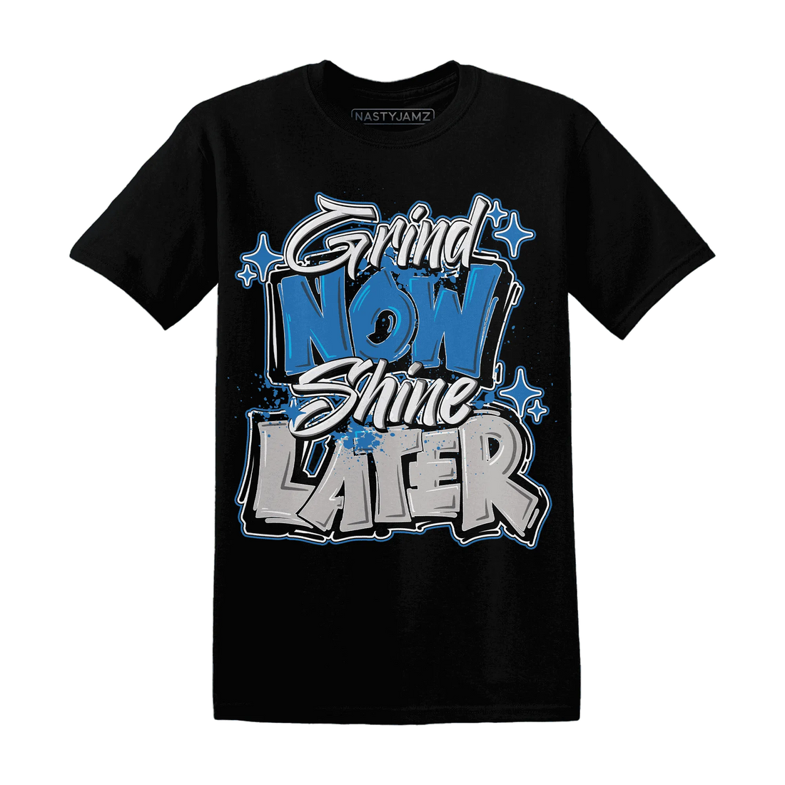 Industrial-Blue-4s-T-Shirt-Match-Grind-More
