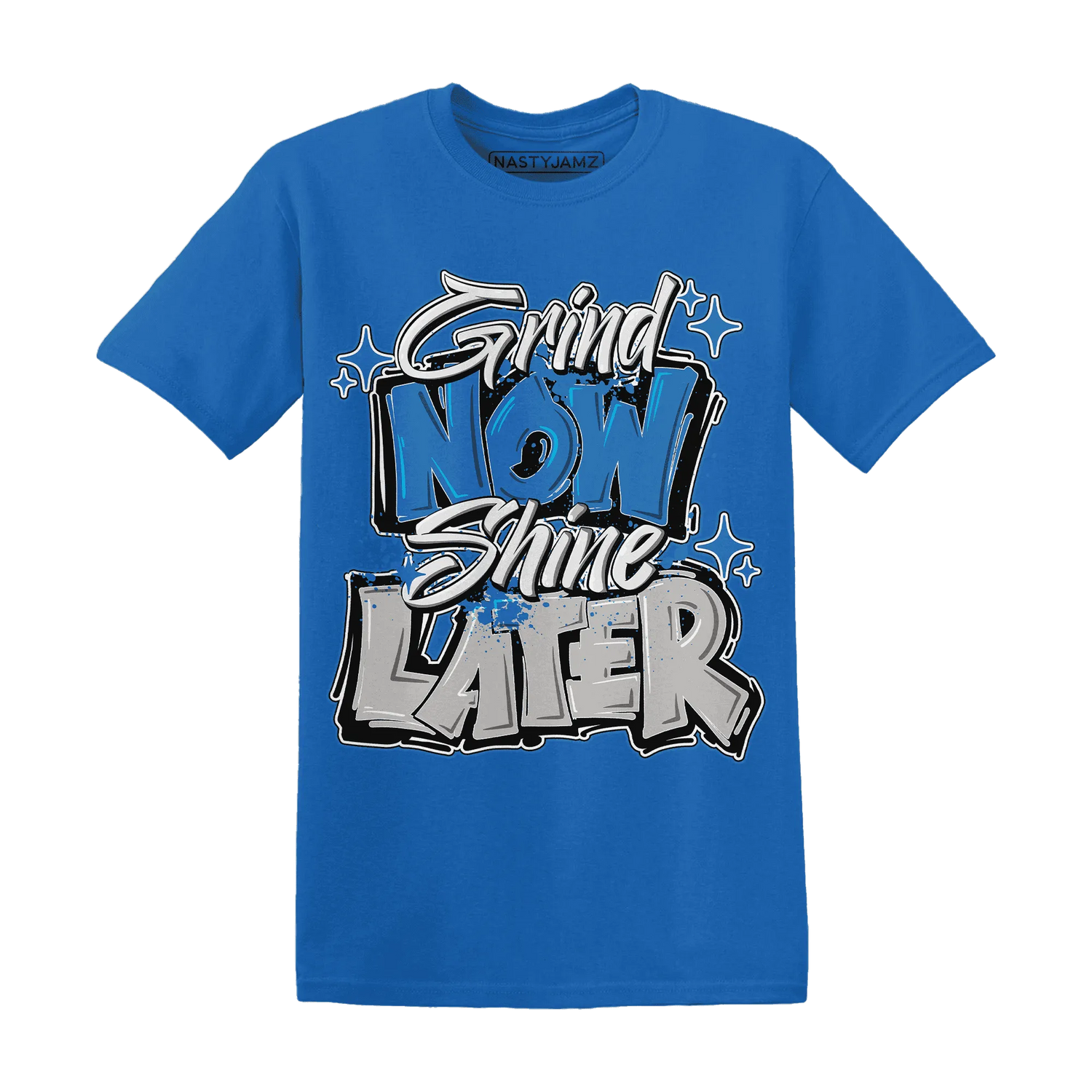 Industrial-Blue-4s-T-Shirt-Match-Grind-More